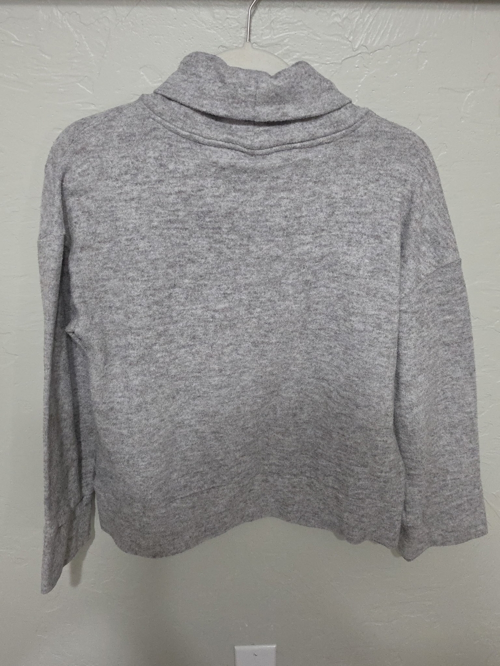 a new day Heather Gray Funnel Neck Sweater